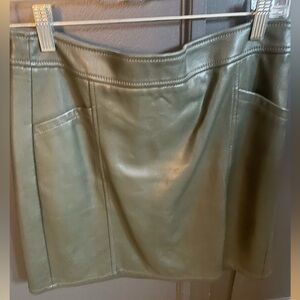 LOFT size 4 mini vegan leather skirt